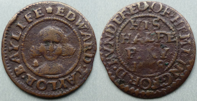 Hemlingford Hundred, Edward Taylor 1668 halfpenny
